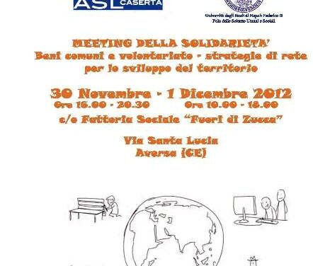 Aversa – Beni comuni e volontariato. Strategie di rete per lo sviluppo del territorio