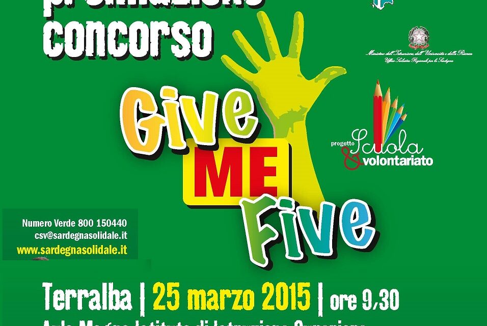 Terralba – Premiazione Concorso “Give me Five!”