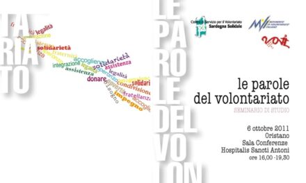 Oristano, 6 ottobre 2011 – Seminario regionale “Le Parole del Volontariato”