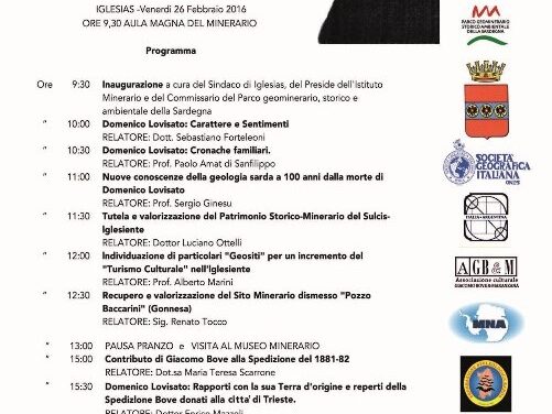 Iglesias – 100 anni di Cultura Geologico-Mineraria in Sardegna