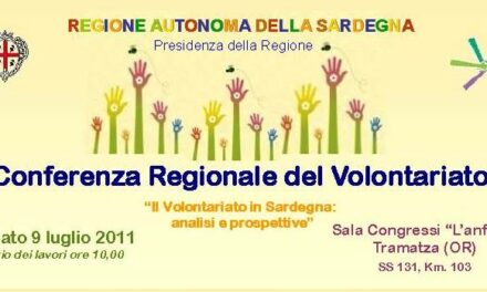 Il 9 luglio la Conferenza Regionale del Volontariato