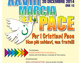 XXVIII MARCIA DELLA PACE – Per i Cristiani Pace – Oristano, 20 dicembre 2015