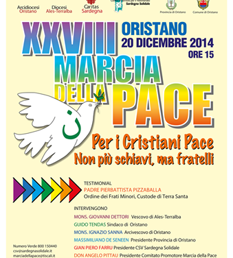 XXVIII MARCIA DELLA PACE – Per i Cristiani Pace – Oristano, 20 dicembre 2015