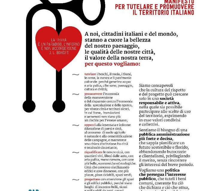 ITALIA PARADISO Manifesto per tutelare e promuovere il territorio italiano