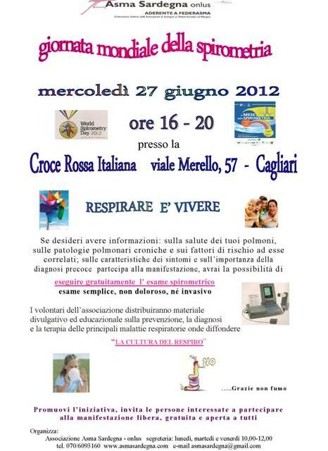 Cagliari – Giornata mondiale della spirometria