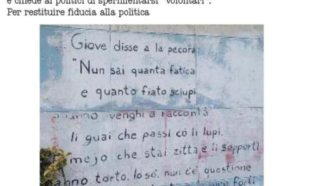 Alla Politica diciamo…