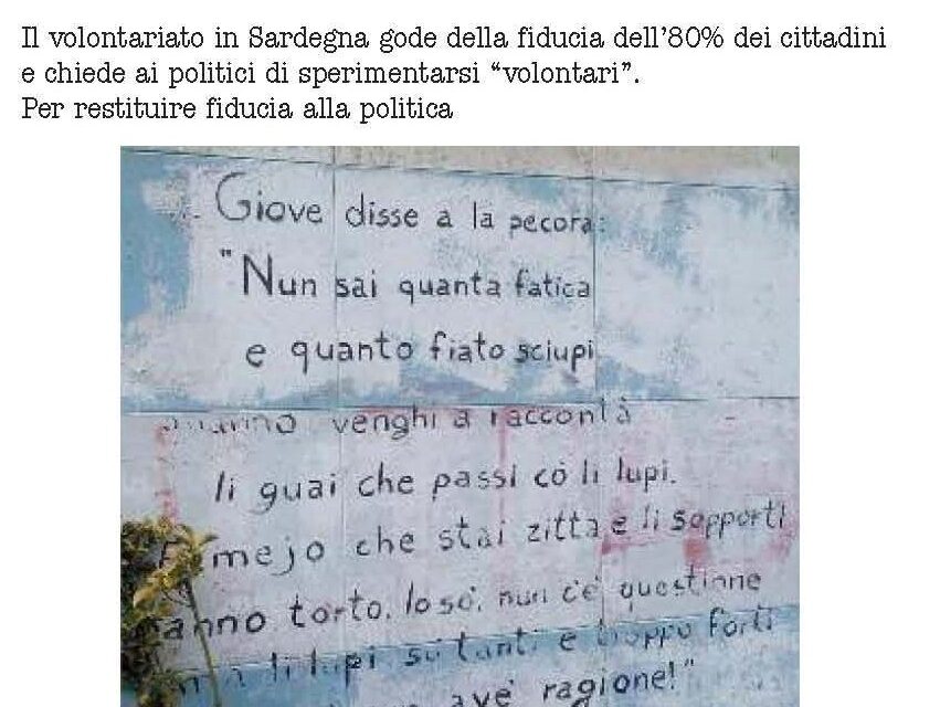 Alla Politica diciamo…