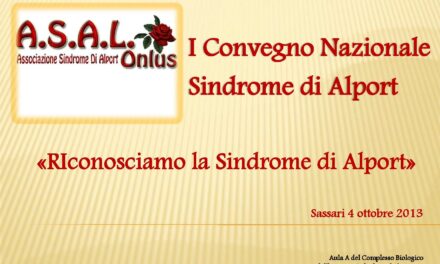 Sassari – RIconosciamo la Sindrome di Alport