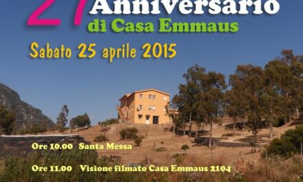 Iglesias – Casa Emmaus compie 27 anni