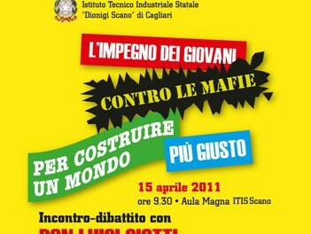 Cagliari – Don Luigi Ciotti  incontra gli studenti dello Scano e del Marconi