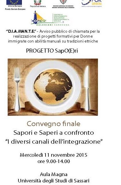 Sassari – Sapori e Saperi a confronto “I diversi canali dell’integrazione”