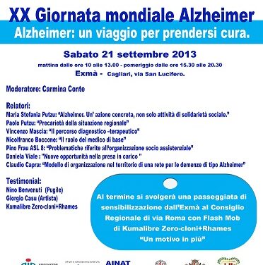 Cagliari – Alzheimer: un viaggio per prendersi cura
