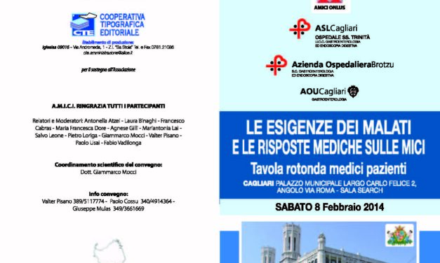 Cagliari – Le esigenze dei malati e le risposte mediche sulle M.I.C.I.