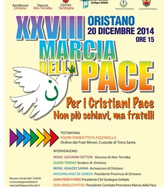 Oristano – XXVIII Marcia della Pace – Per i Cristiani Pace!