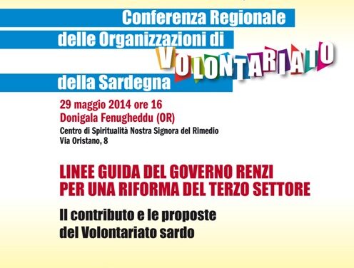 Donigala F. (OR) – Conferenza regionale delle Organizzazioni di Volontariato della Sardegna