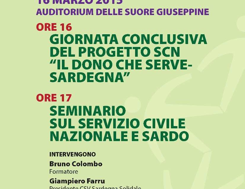 Il nuovo SCN e il Servizio Civile Sardo: la riforma, i giovani, il presente e il futuro