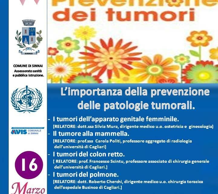 Sinnai – L’importanza della prevenzione delle patologie tumorali