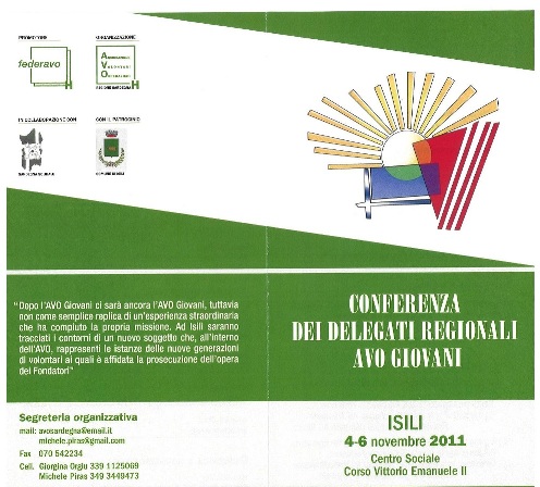 Isili – Conferenza delegati regionali AVO Giovani