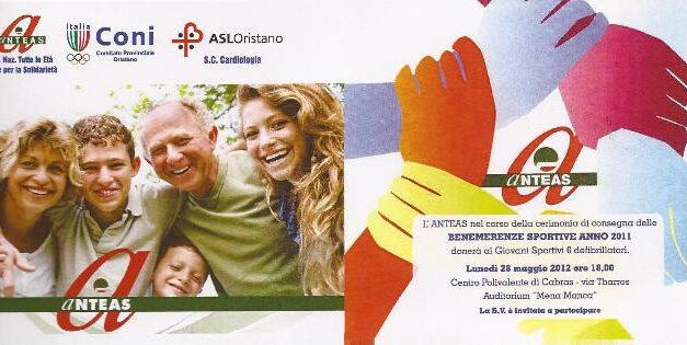 Oristano – L’Anteas regala 6 defibrillatori agli sportivi