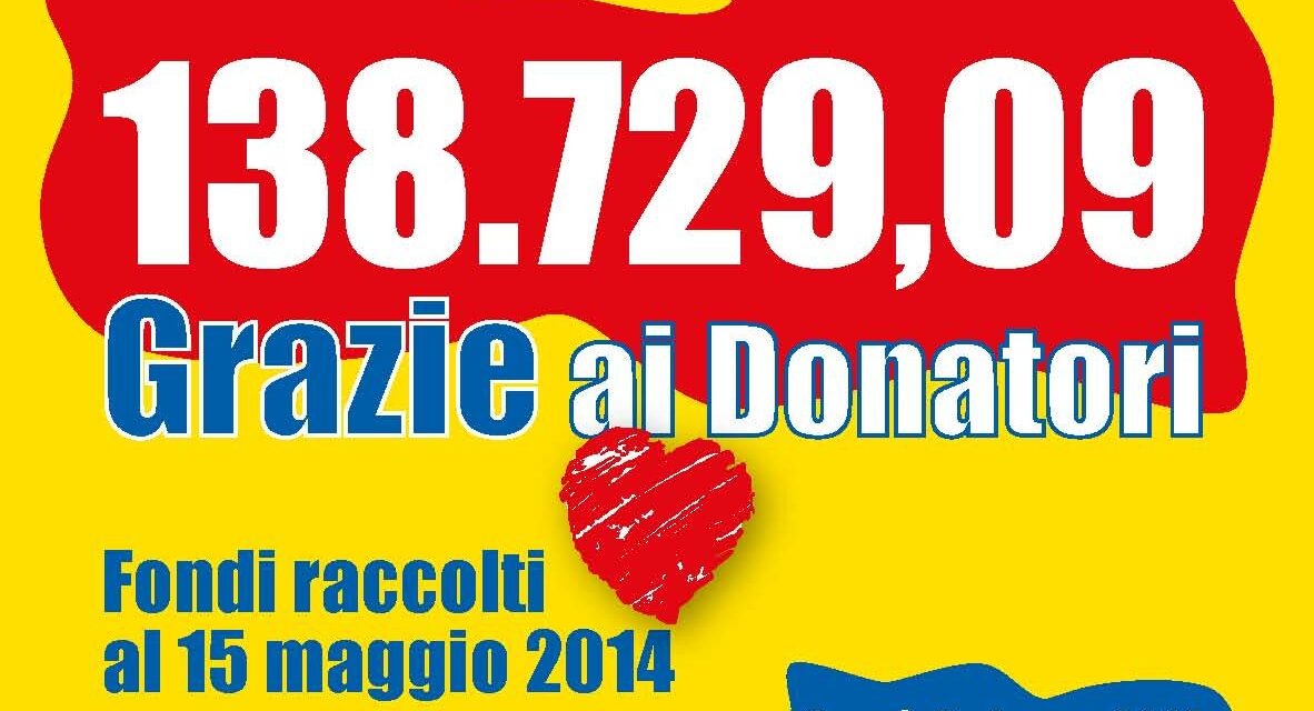Grazie agli “azionisti” della raccolta-fondi “Emergenza Sardegna 2013”