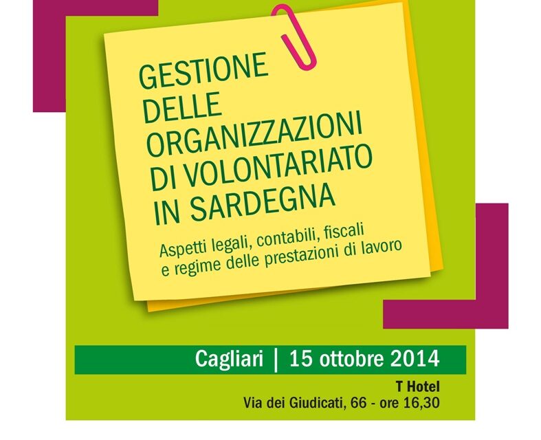 Cagliari – Gestione delle organizzazioni di volontariato in Sardegna