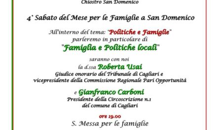 Cagliari – Politiche e Famiglie