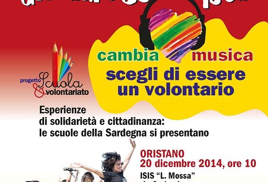 Oristano – Cambia Musica! Scegli di essere un volontario!