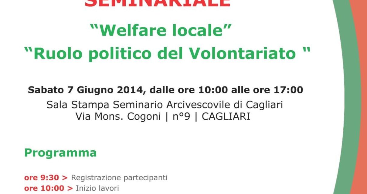 Cagliari – Welfare locale – Ruolo politico del Volontariato