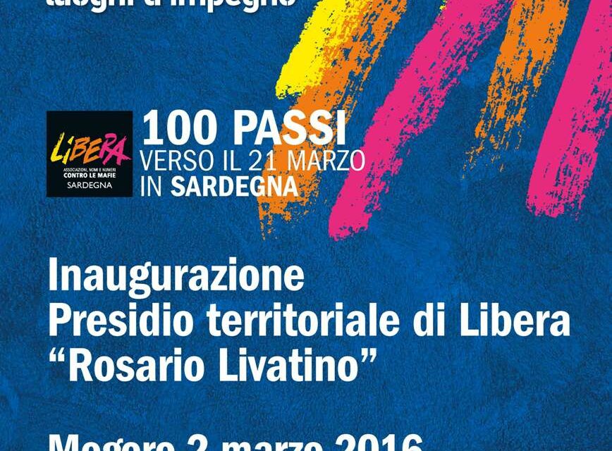 Mogoro – Inaugurazione Presidio territoriale di Libera “Rosario Livatino”