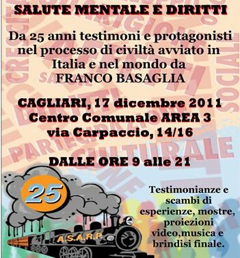 Cagliari – Salute mentale e diritti. I 25 anni dell’ASARP