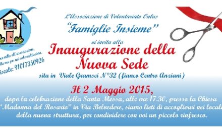 Arbus – Inaugurazione nuova sede “Famiglie Insieme”