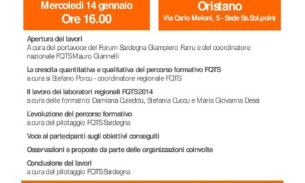 Oristano – Assemblea della Rete FQTS Sardegna