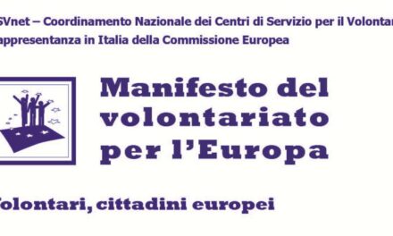 Manifesto del Volontariato per l’Europa