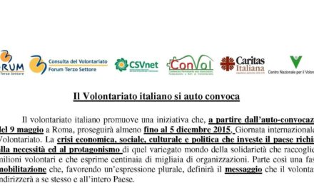 Roma – Autoconvocazione del Volontariato Italiano – programma