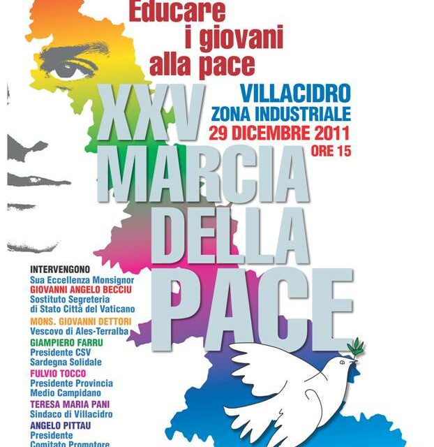 Il 29 dicembre a Villacidro la XXV Marcia della Pace