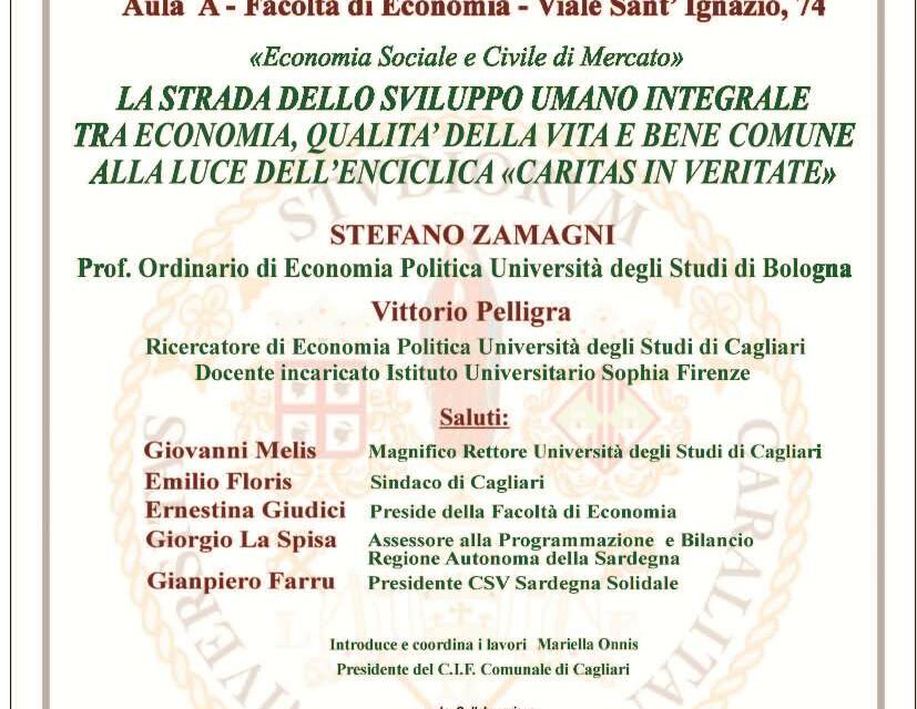 Cagliari – Incontro con il prof. Stefano Zamagni