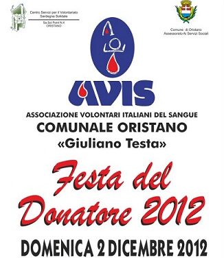 Oristano – Festa del donatore