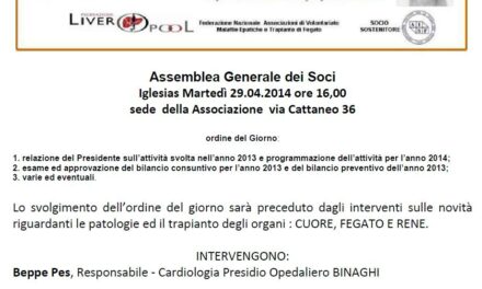 Iglesias – Assemblea Associazione Sarda Trapianti