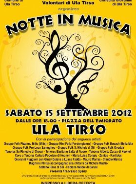 Ula Tirso – Notte in musica