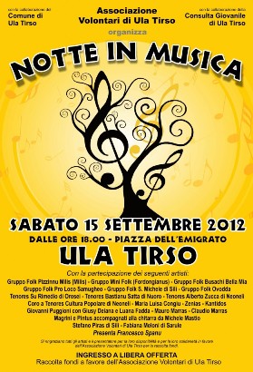 Ula Tirso – Notte in musica