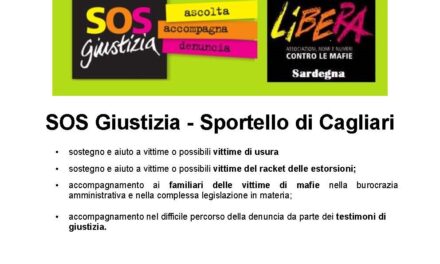 SOS Giustizia: apertura e riferimenti Sportello di Cagliari