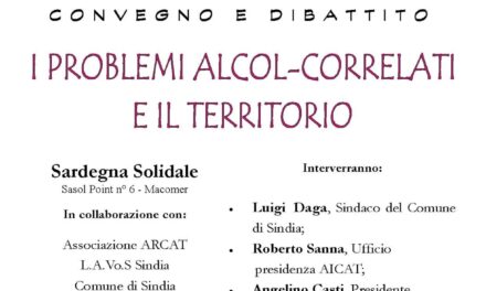 Sindia – I problemi alcocorrelati e il territorio