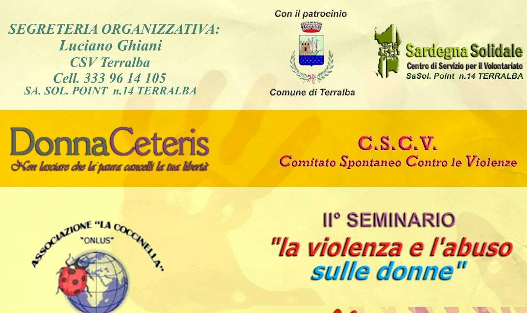 Terralba – La violenza e l’abuso sulle donne