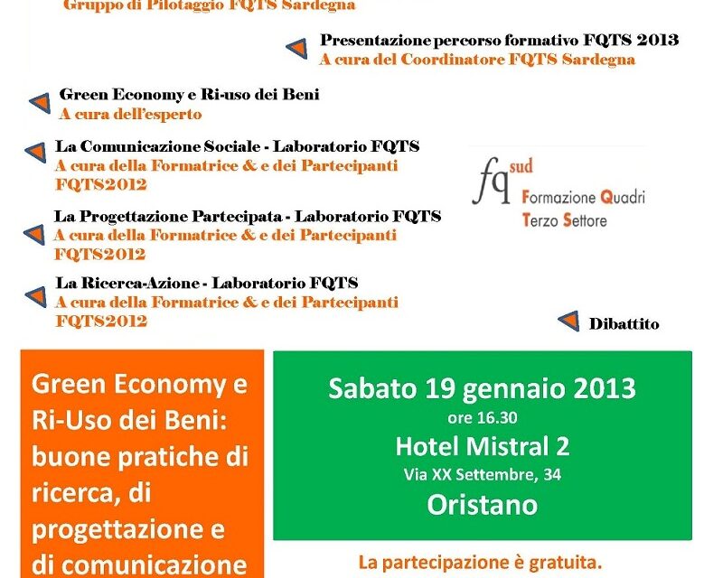 Oristano – Green economy e riuso di beni