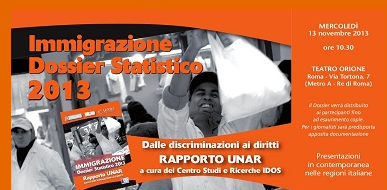 Roma – Dossier Statistico Immigrazione 2013