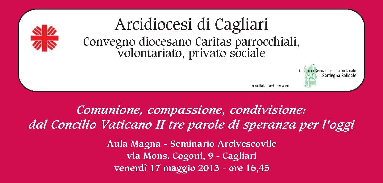 Cagliari – Comunione, Compassione, Condivisione: dal Concilio tre parole di speranza per l’oggi