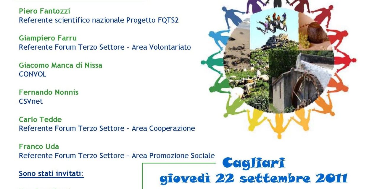 Cagliari – Conferenza Forum Terzo Settore della Sardegna