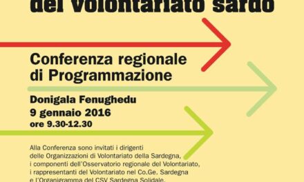 Donigala F. (OR) – Il 2016 del Volontariato Sardo