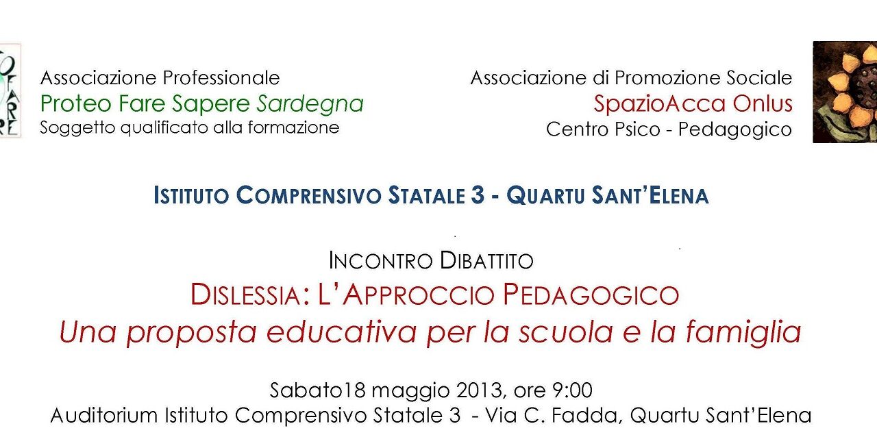 Quartu S. Elena – Dislessia: l’approccio pedagogico