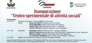 Carbonia – Inaugurazione Centro sperimentale di attività sociali